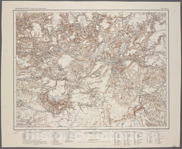 Historic 1902 Map - B3. Angora.- Turkey - Maps - Vintage Wall Art