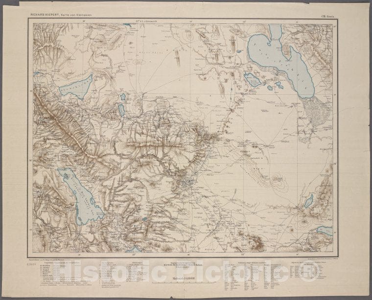 Historic 1902 Map - C3. Konia.- Turkey - Maps - Vintage Wall Art