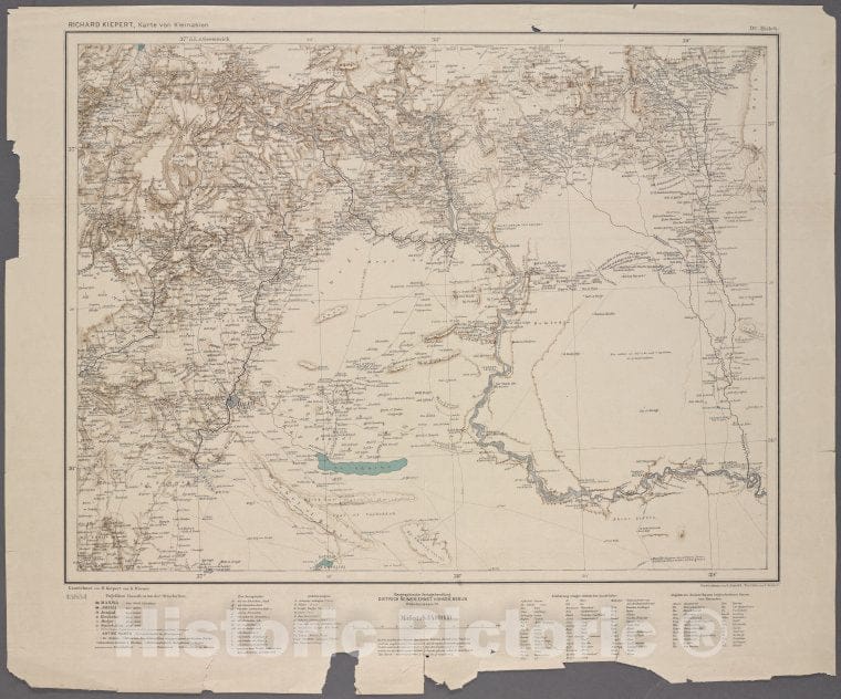 Historic 1902 Map - D5. Haleb.- Turkey - Maps - Vintage Wall Art