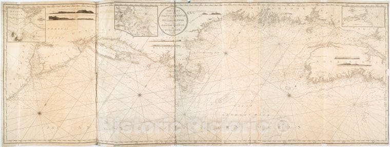 Historic Map - 1809 A New Chart Of The Coast Of America From Philadelphia To Halifax Harbor - Vintage Wall Art