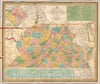 Historic 1836 Map - The Tourist'S Pocket Map Of The State Of Virginia : Exhibiting I - Virginia - Maps - Virginia - Vintage Wall Art