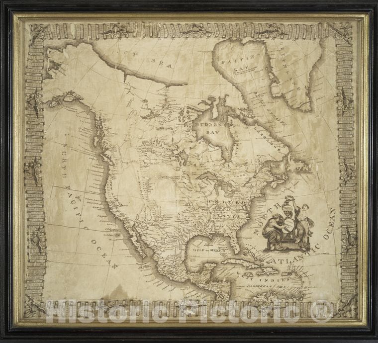 Historic 1800 Map - North America - North America - Maps - Early Works To 1800 - Charts And Maps - Vintage Wall Art