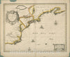 Historic 1636 Map - Nova Anglia, Novum Belgium, Et Virginia. - Middle Atlantic States - New England - Virginia - Charts And Maps - Vintage Wall Art