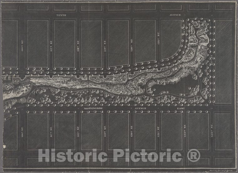 Historic 1887 Map - 101St St. & 102Nd St. And The East River.Of New York City And State - Manhattan - Vintage Wall Art