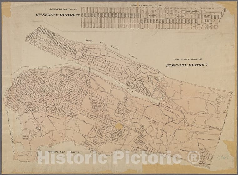 Historic 1884 Map - [Maps Showing] Portion Of The Fifth [State] Senate District, Sixof New York City And State - Manhattan - Vintage Wall Art