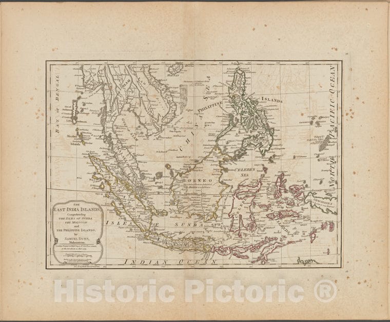 Historic Map - 1788 The East India Islands, Comprehending The Isles Of Sunda, The Moluccas And The Philippine Islands - Vintage Wall Art