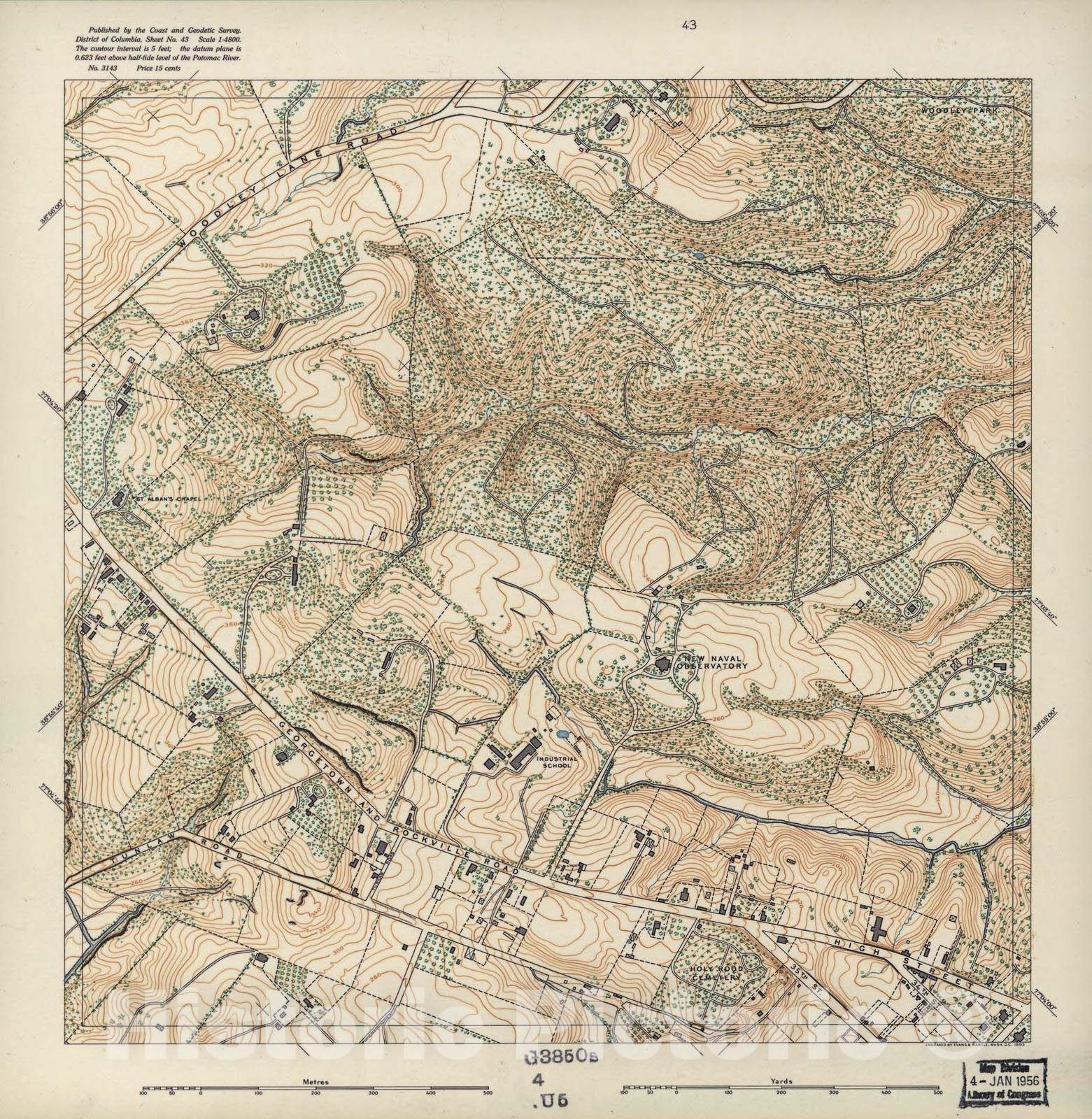 Historic 1892 Map - District of Columbia - Image 41 of District of Columbia