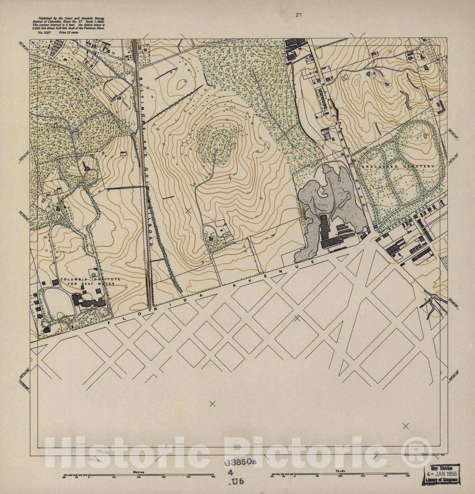 Historic 1892 Map - District of Columbia - Image 28 of District of Columbia