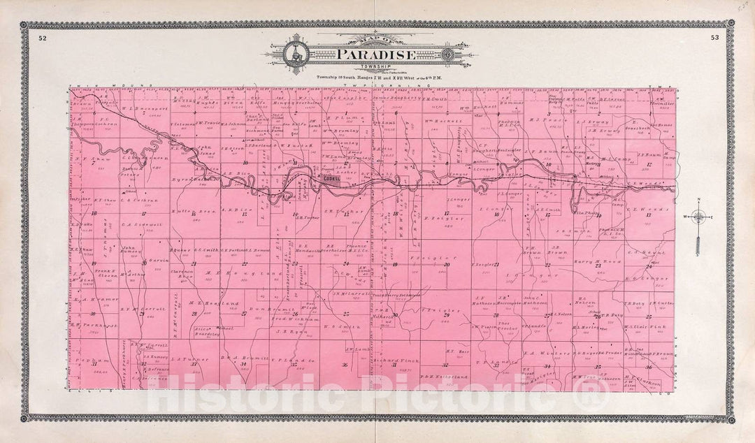 Historic Map - Standard Atlas of Rooks County, Kansas : Including a plat Book of The Villages, Cities and townships of The County, map of The State - Sugarloaf