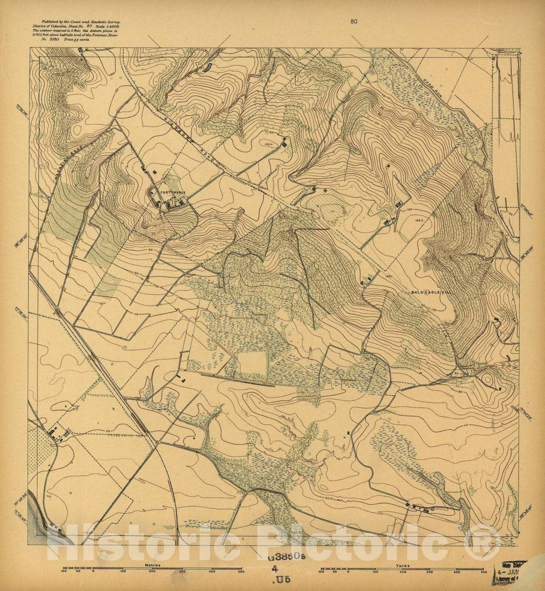 Historic 1892 Map - District of Columbia - Image 58 of District of Columbia