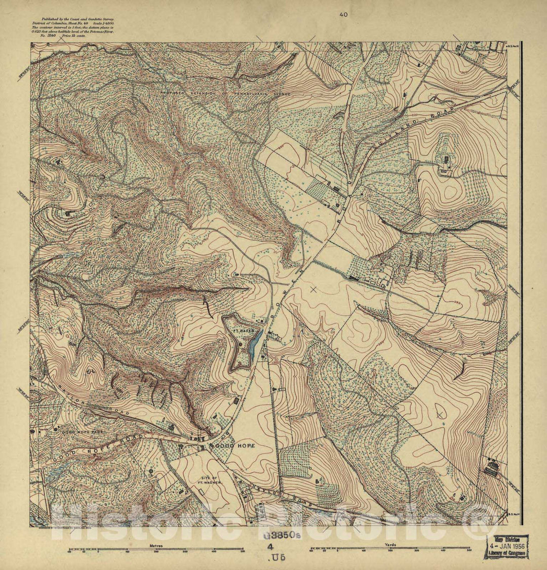 Historic 1892 Map - District of Columbia - Image 38 of District of Columbia