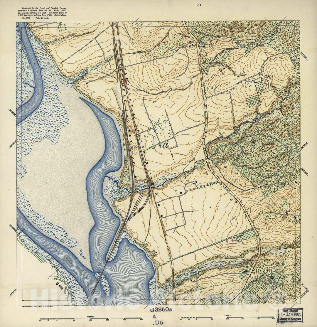 Historic 1892 Map - District of Columbia - Image 30 of District of Columbia