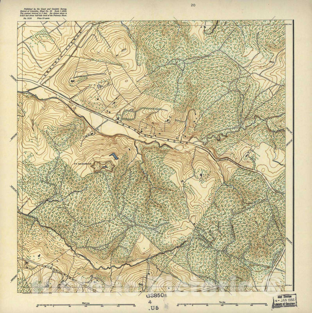 Historic 1892 Map - District of Columbia - Image 21 of District of Columbia