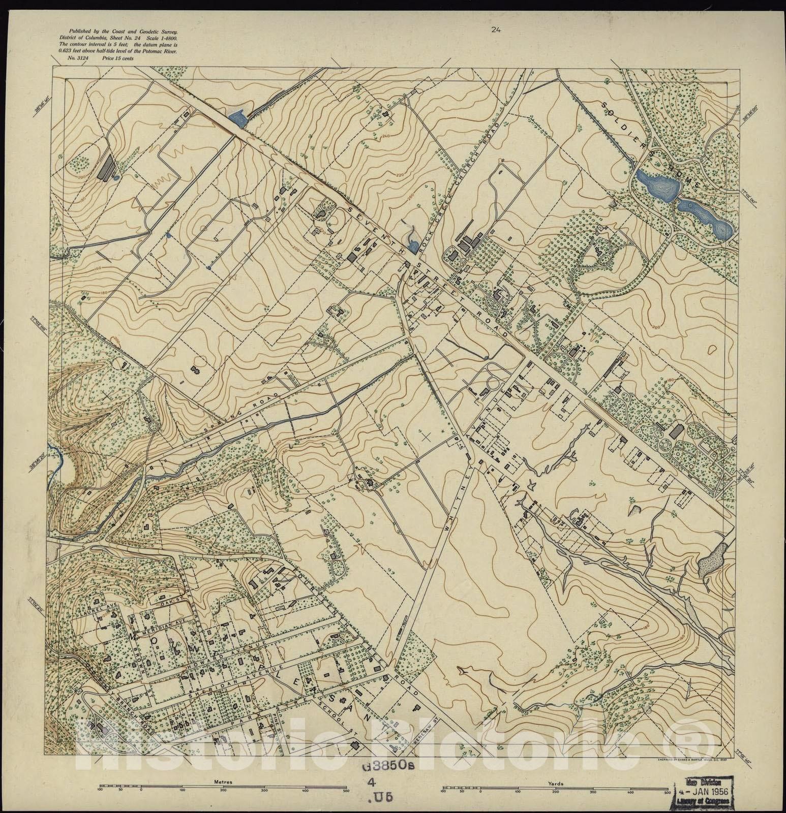 Historic 1892 Map - District of Columbia - Image 25 of District of Columbia