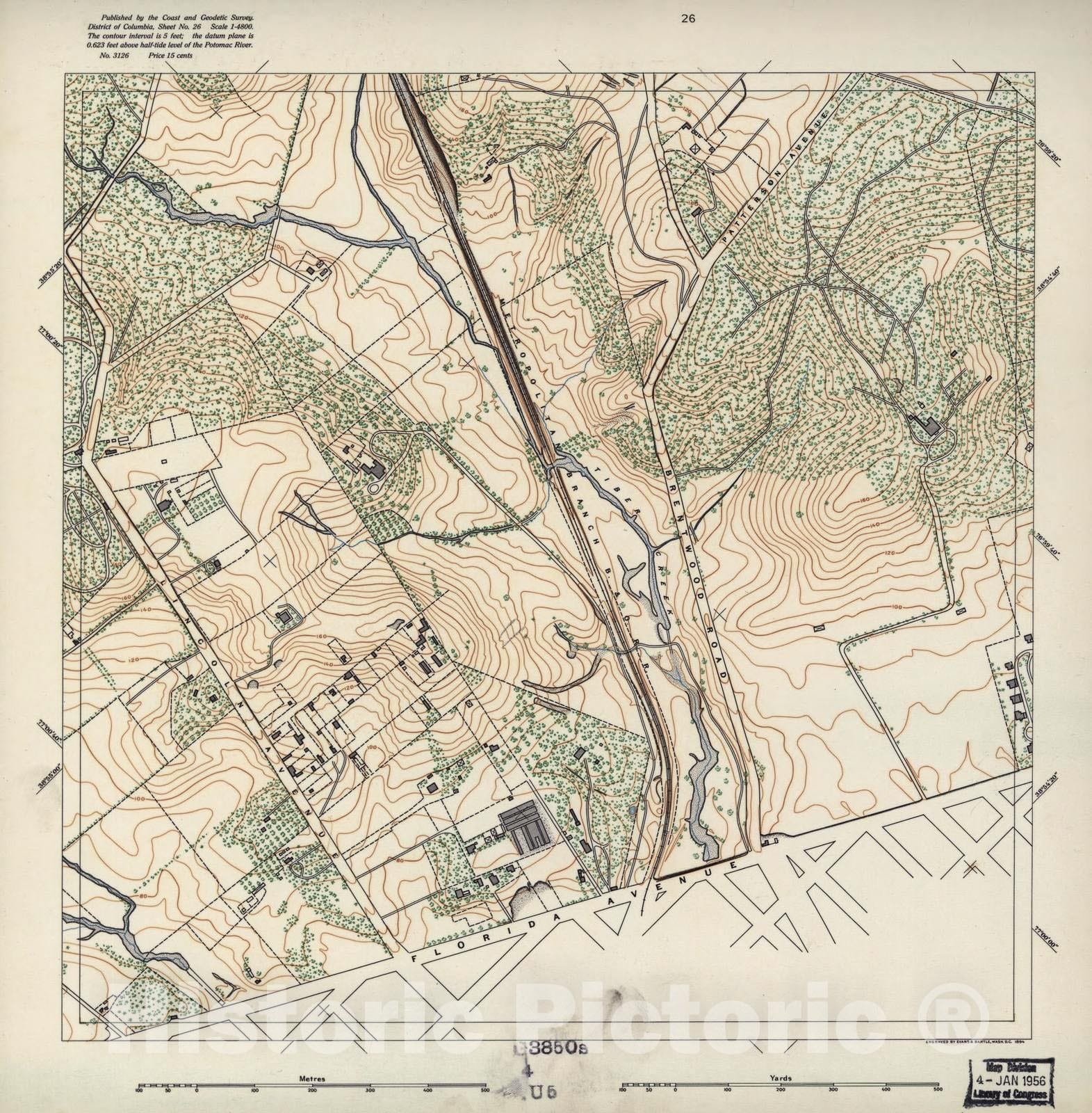 Historic 1892 Map - District of Columbia - Image 27 of District of Columbia