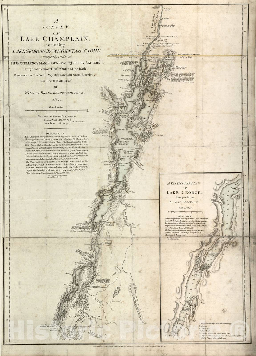 Historic 1776 Map - The American Military Pocket Atlas; Being an Approved Collection of Correct maps - A General map of The Northern British Colonies in America, by B. Romans