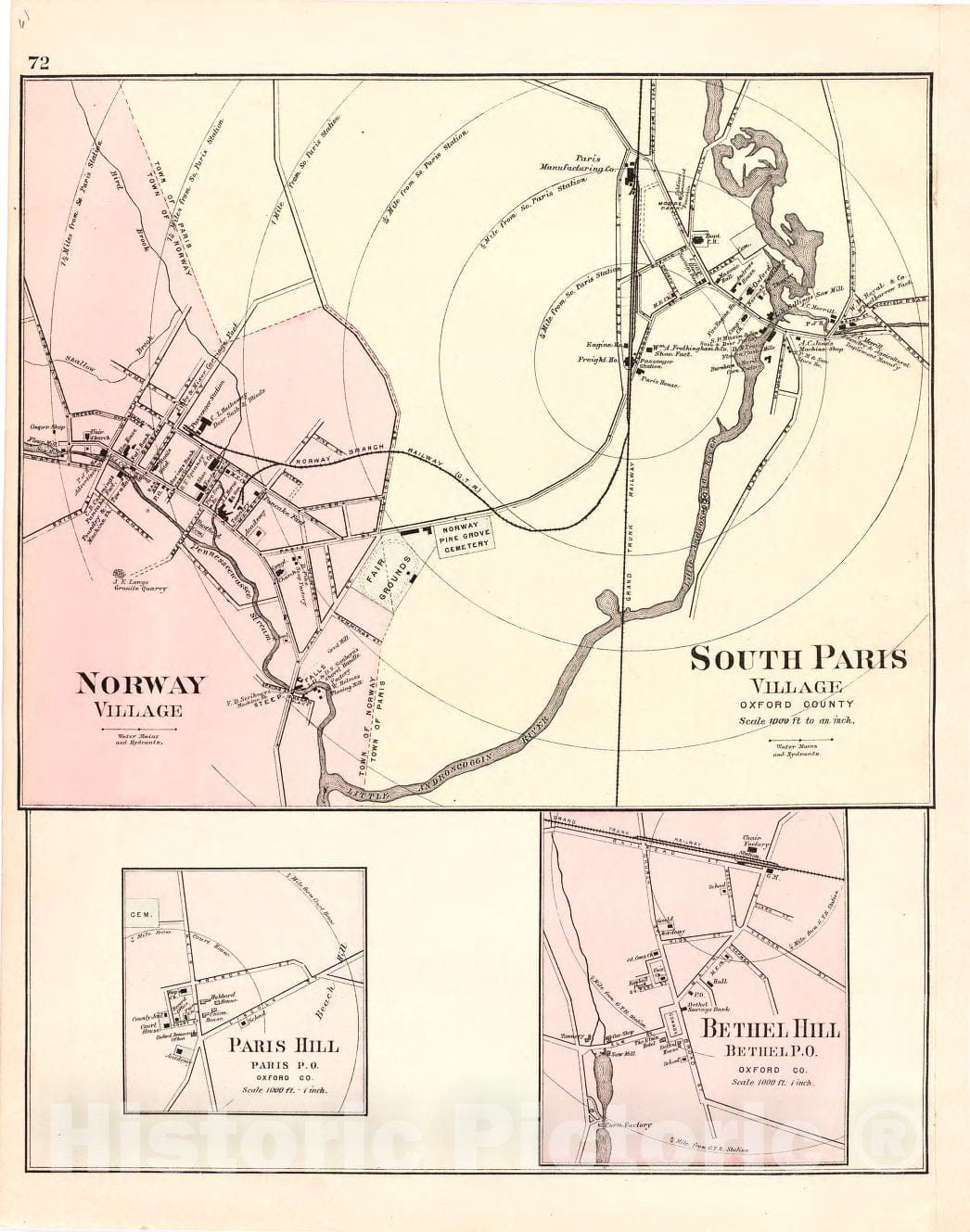 Historic 1887 Map - Colby's Atlas of The State of Maine - Image 55 of Colby's Atlas of The State of Maine : Including Statistics and descriptions of