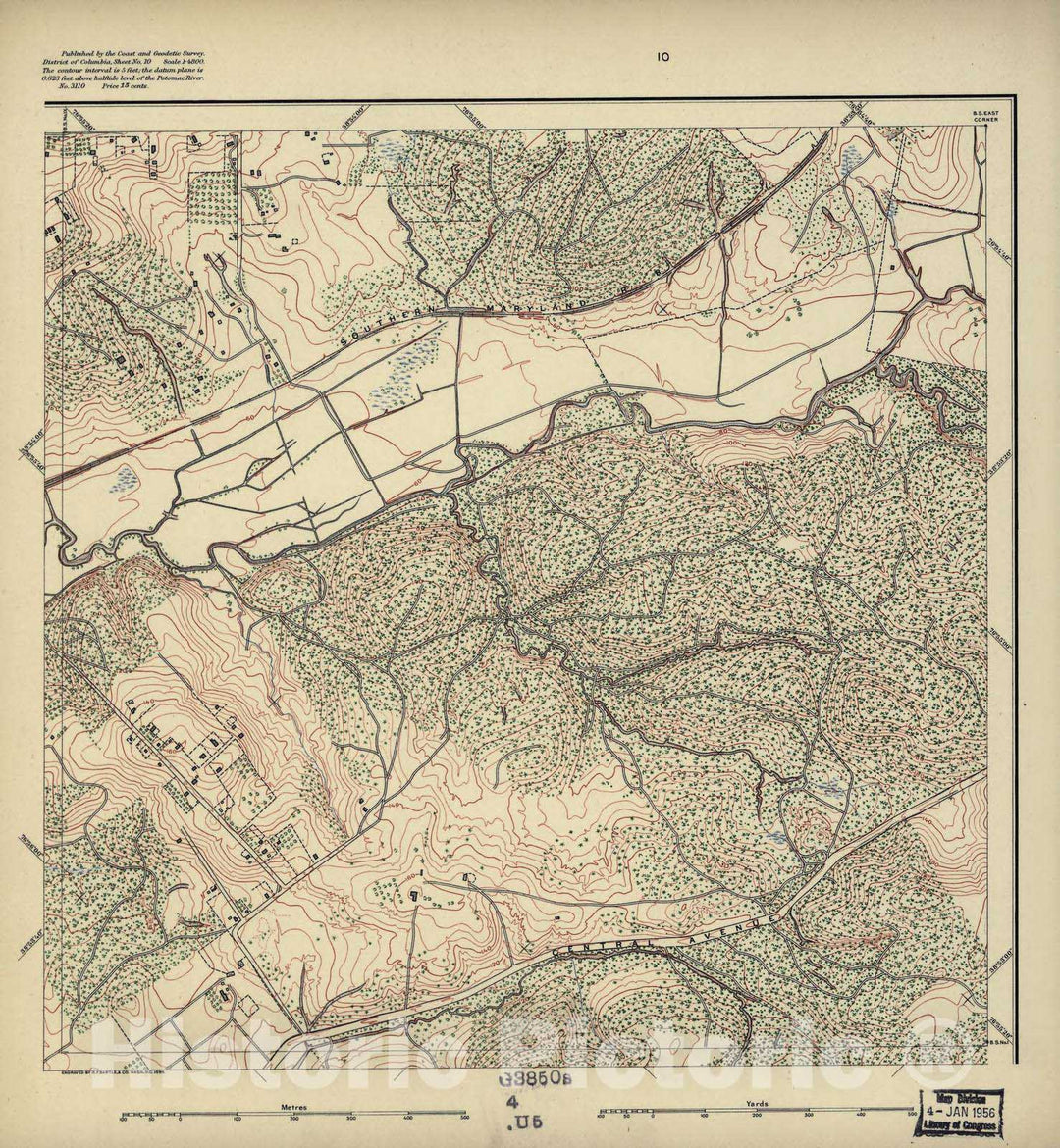 Historic 1892 Map - District of Columbia - Image 11 of District of Columbia