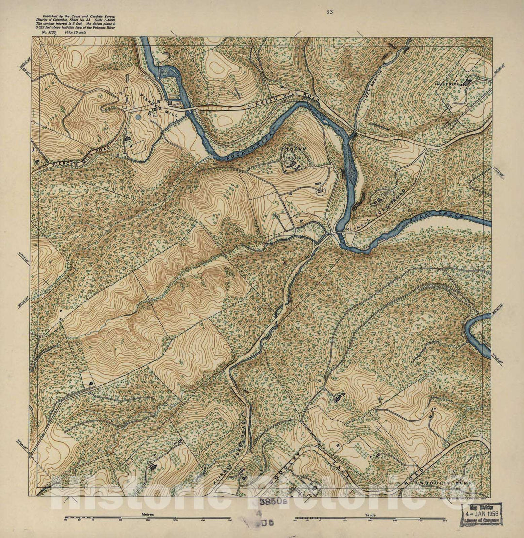 Historic 1892 Map - District of Columbia - Image 34 of District of Columbia