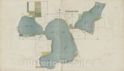 Historic 1928 Map - Plat Book of Kalamazoo County, Michigan - West Lake, Austin and Long Lake; Portage Township - Atlas and plat Book, Kalamazoo County, Michigan