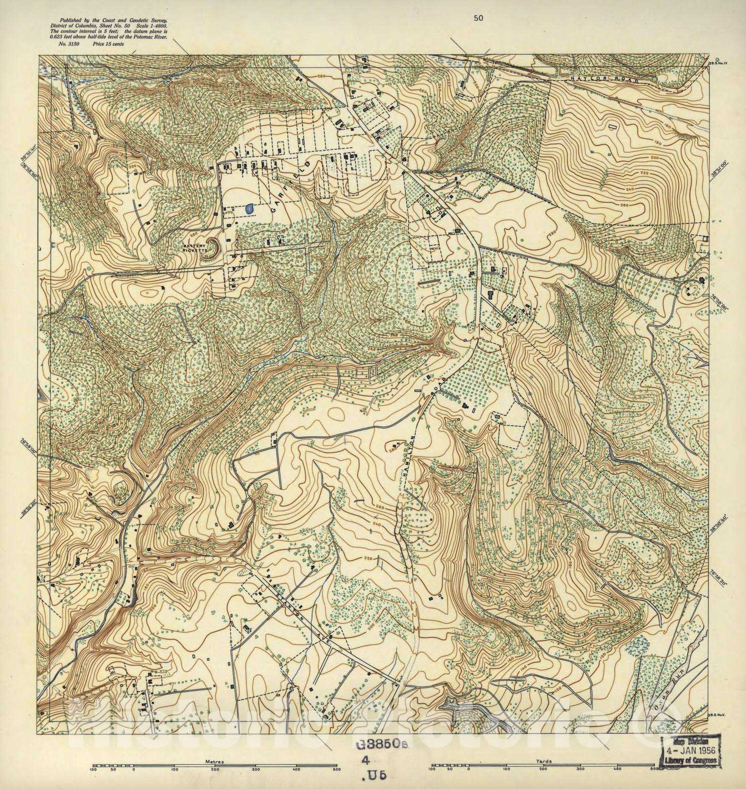 Historic 1892 Map - District of Columbia - Image 44 of District of Columbia