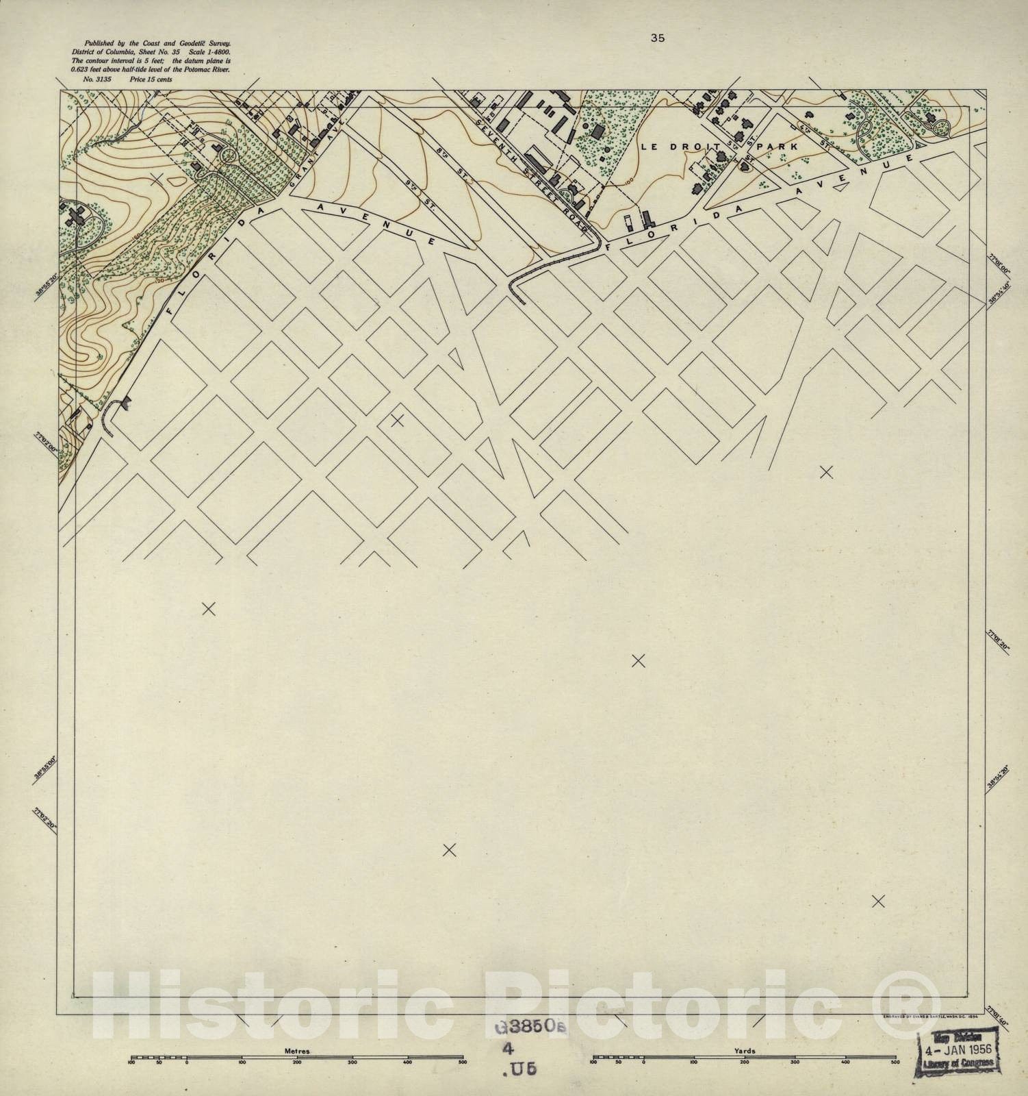 Historic 1892 Map - District of Columbia - Image 36 of District of Columbia