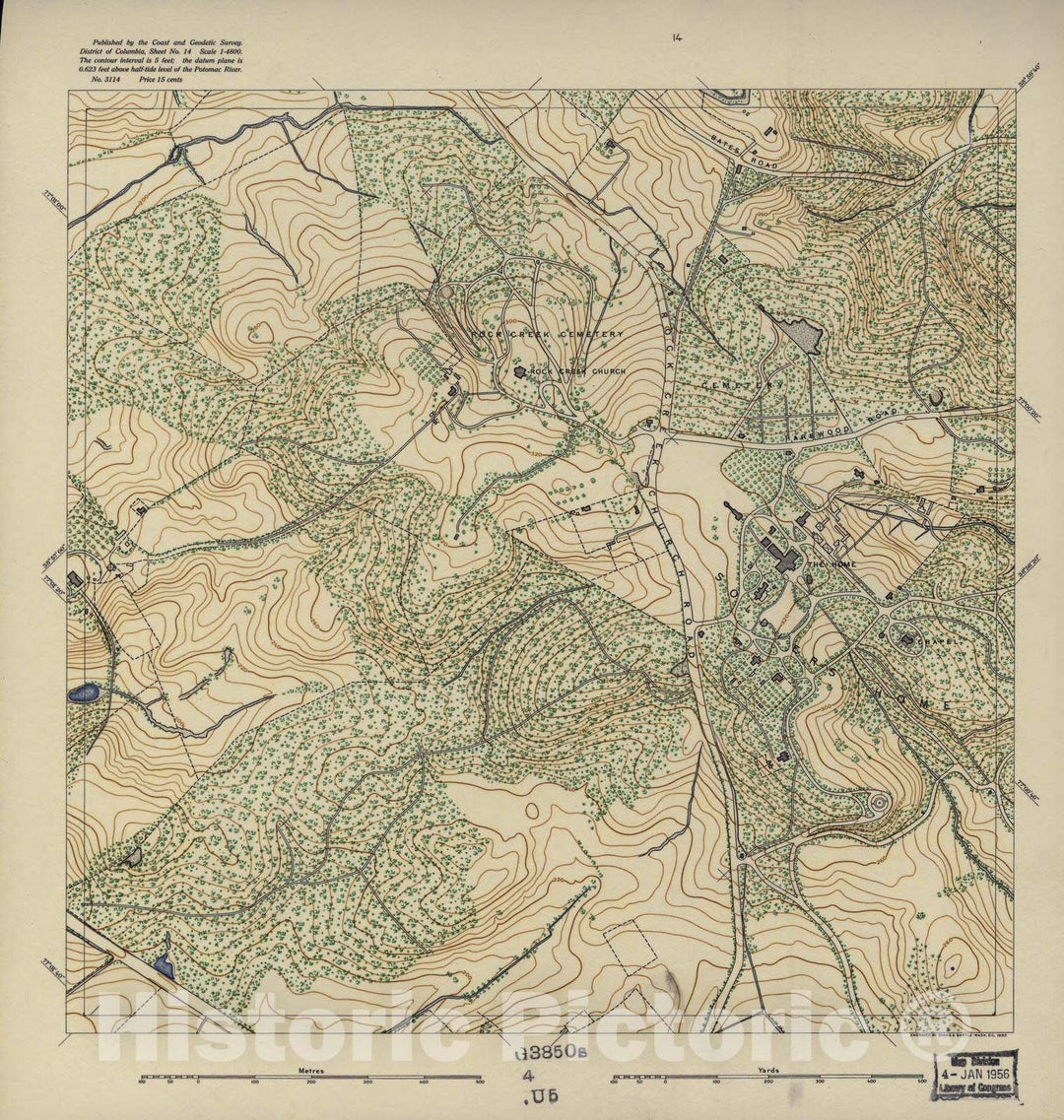 Historic 1892 Map - District of Columbia - Image 15 of District of Columbia