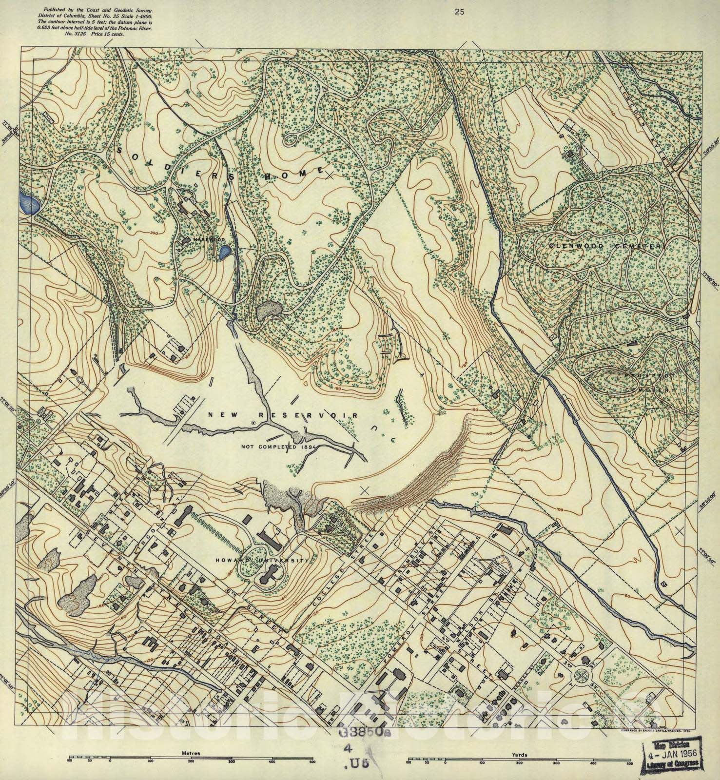 Historic 1892 Map - District of Columbia - Image 26 of District of Columbia