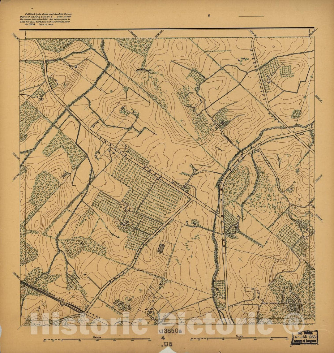 Historic 1892 Map - District of Columbia - Image 6 of District of Columbia