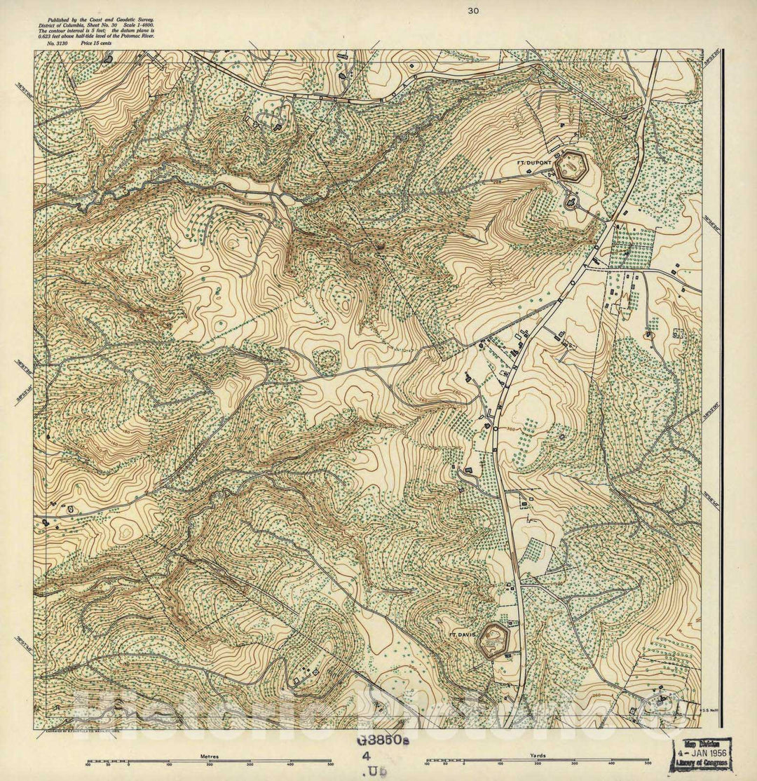 Historic 1892 Map - District of Columbia - Image 31 of District of Columbia