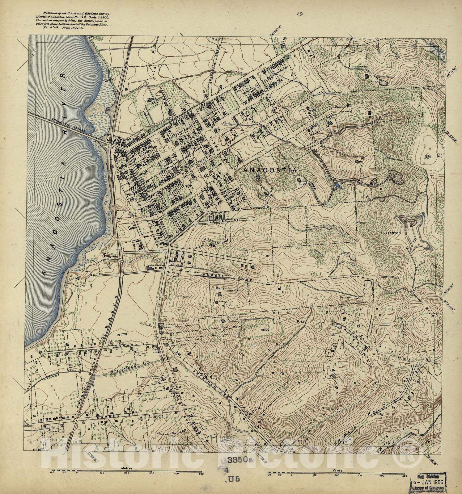 Historic 1892 Map - District of Columbia - Image 43 of District of Columbia