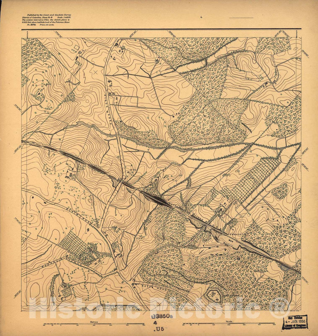 Historic 1892 Map - District of Columbia - Image 5 of District of Columbia