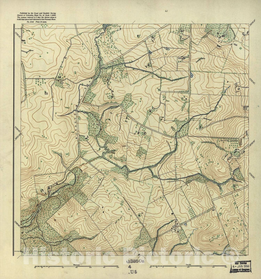 Historic 1892 Map - District of Columbia - Image 39 of District of Columbia