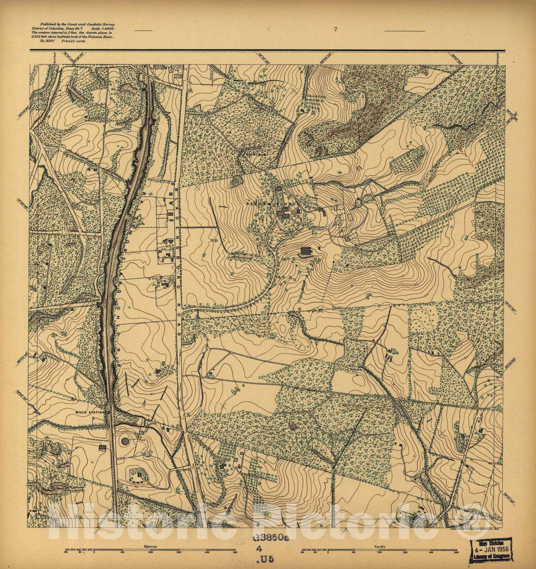 Historic 1892 Map - District of Columbia - Image 8 of District of Columbia