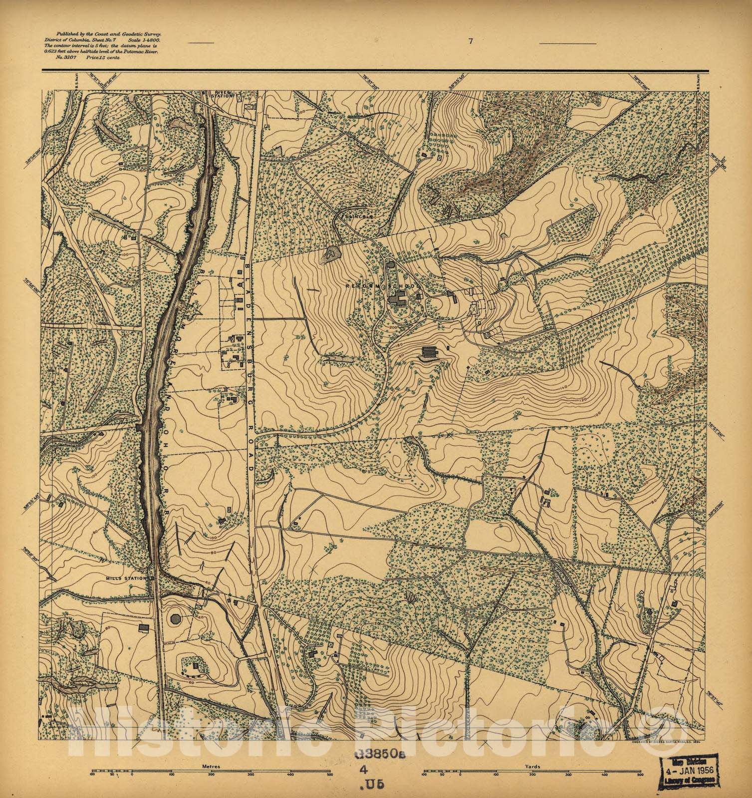 Historic 1892 Map - District of Columbia - Image 8 of District of Columbia