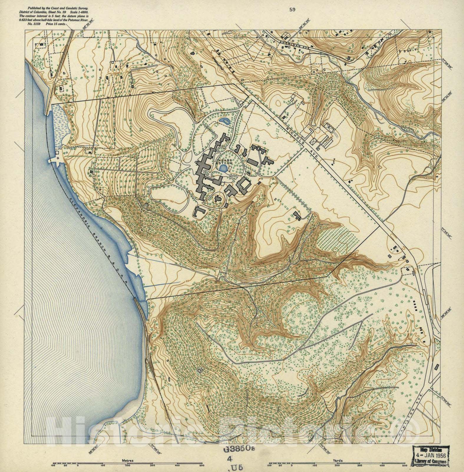 Historic 1892 Map - District of Columbia - Image 49 of District of Columbia