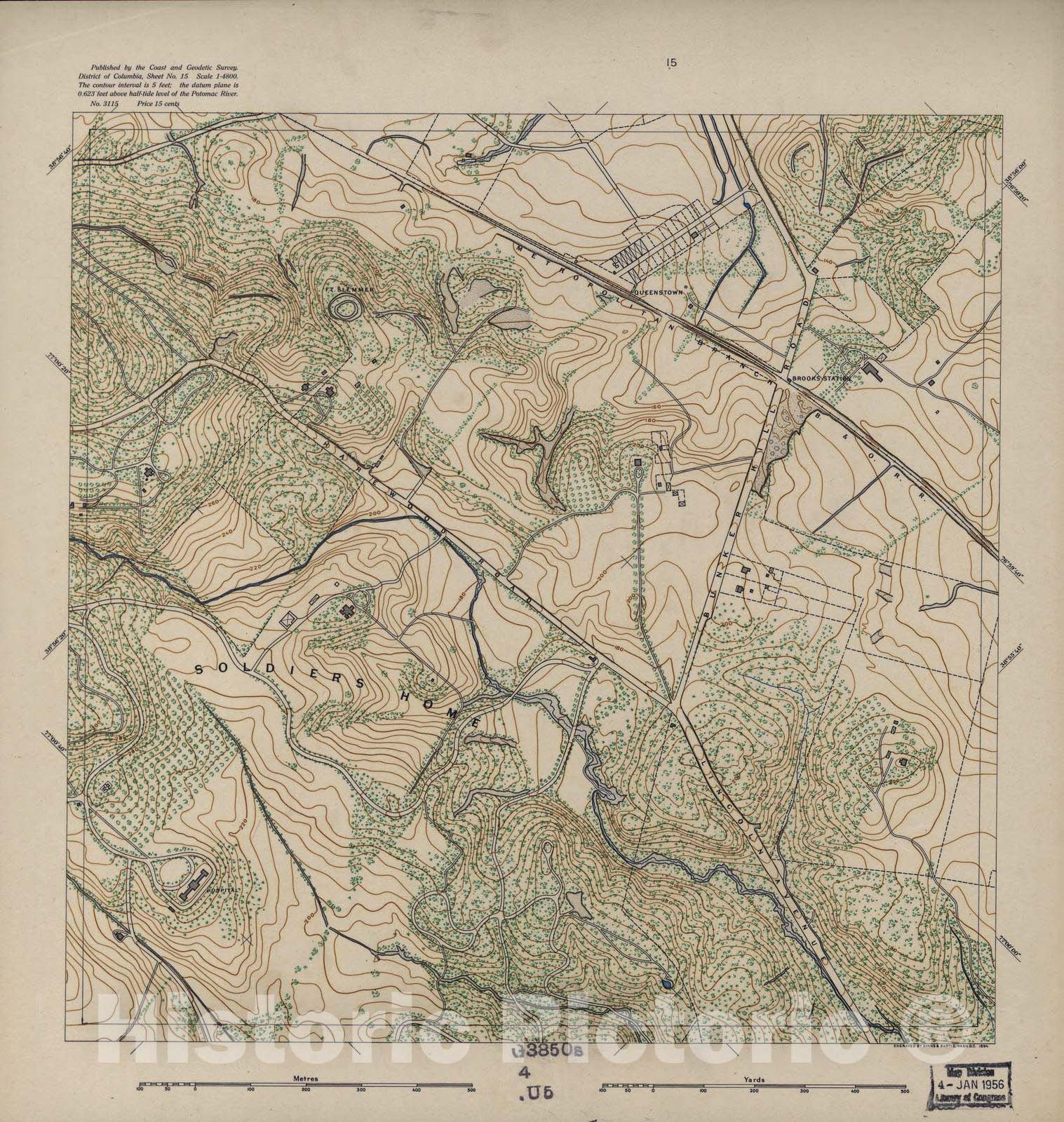 Historic 1892 Map - District of Columbia - Image 16 of District of Columbia