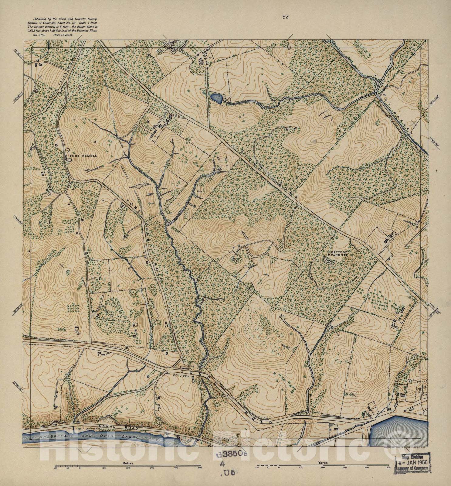 Historic 1892 Map - District of Columbia - Image 46 of District of Columbia