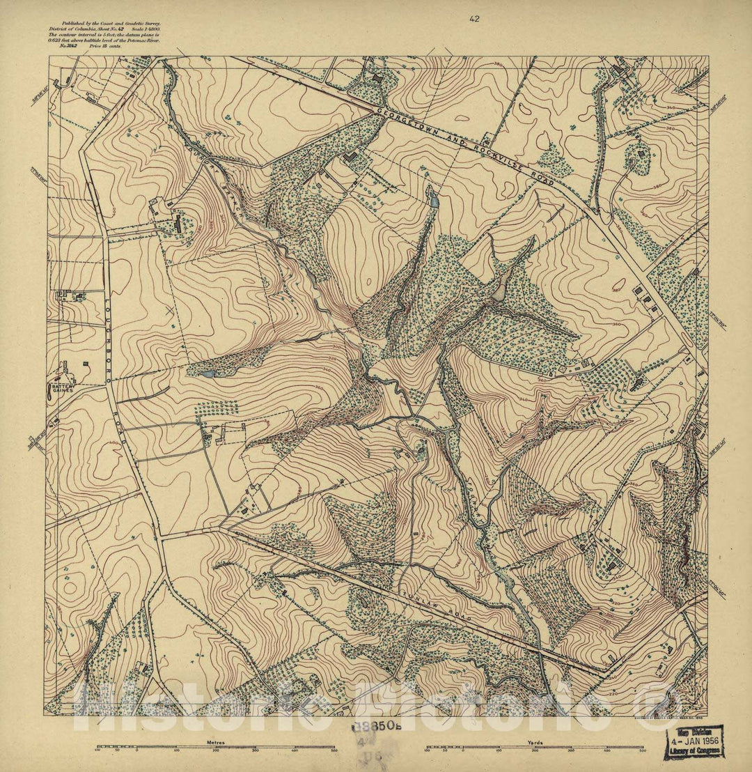 Historic 1892 Map - District of Columbia - Image 40 of District of Columbia