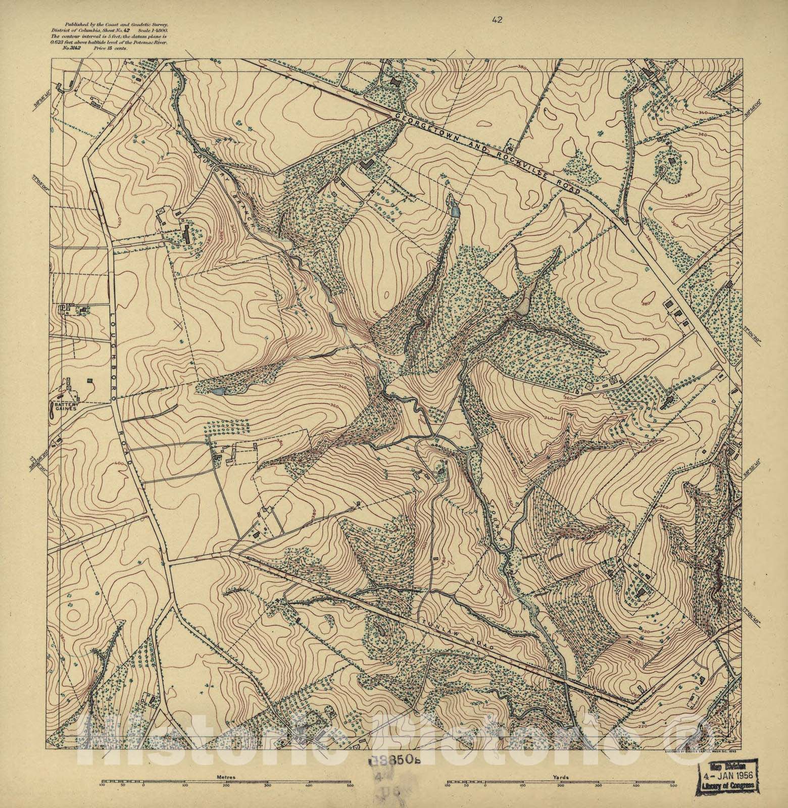 Historic 1892 Map - District of Columbia - Image 40 of District of Columbia