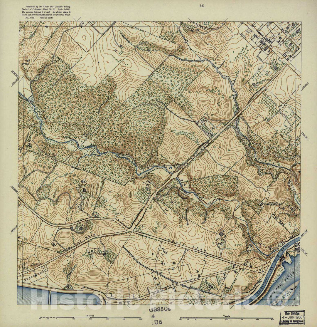 Historic 1892 Map - District of Columbia - Image 47 of District of Columbia