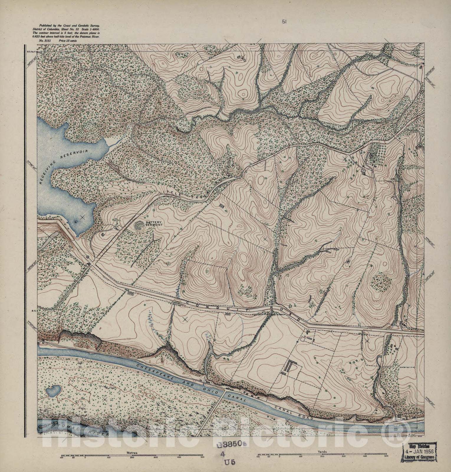 Historic 1892 Map - District of Columbia - Image 45 of District of Columbia