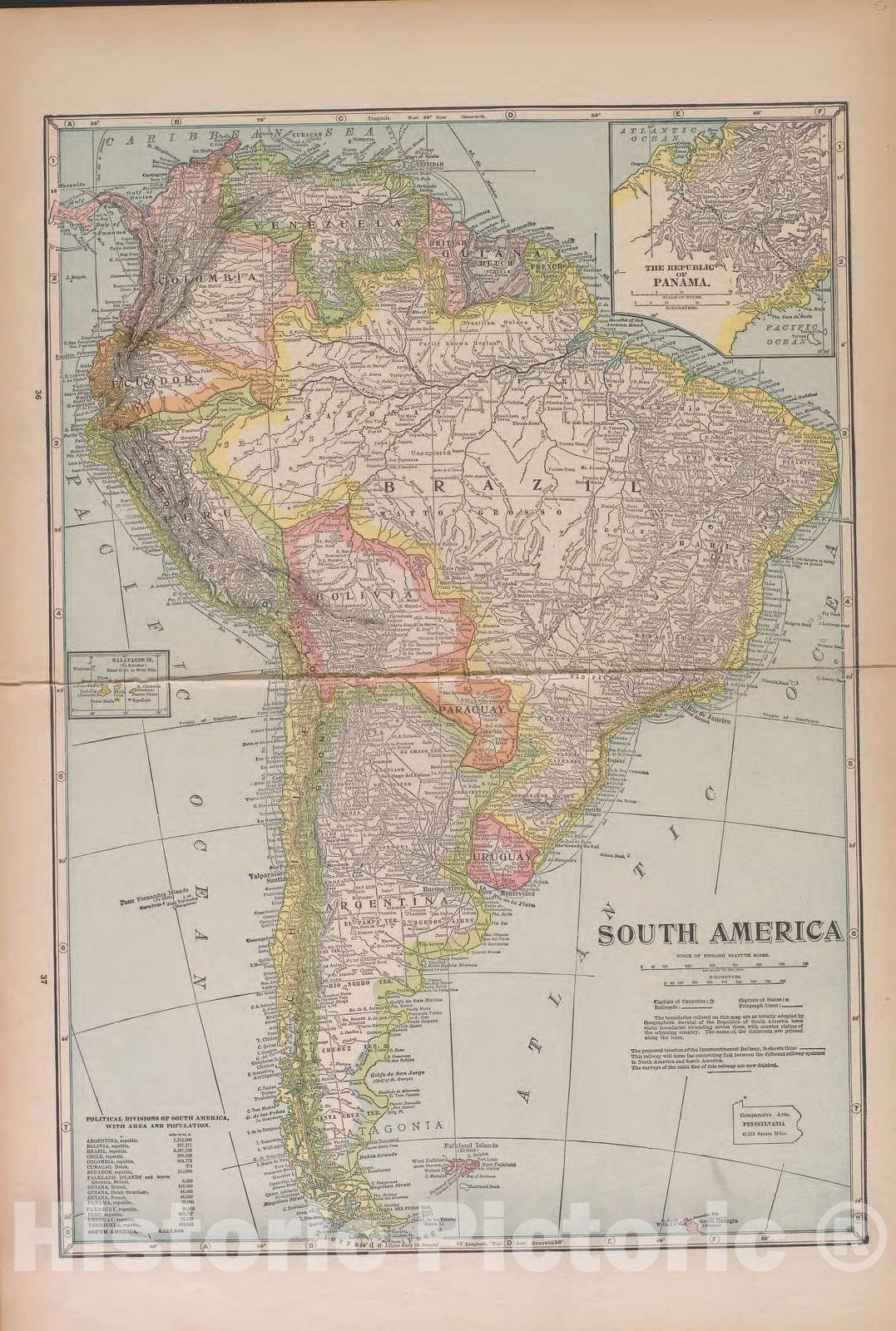 Historic 1927 Map - Atlas of Doniphan County, Kansas - South America - Atlas of Doniphan County and The World