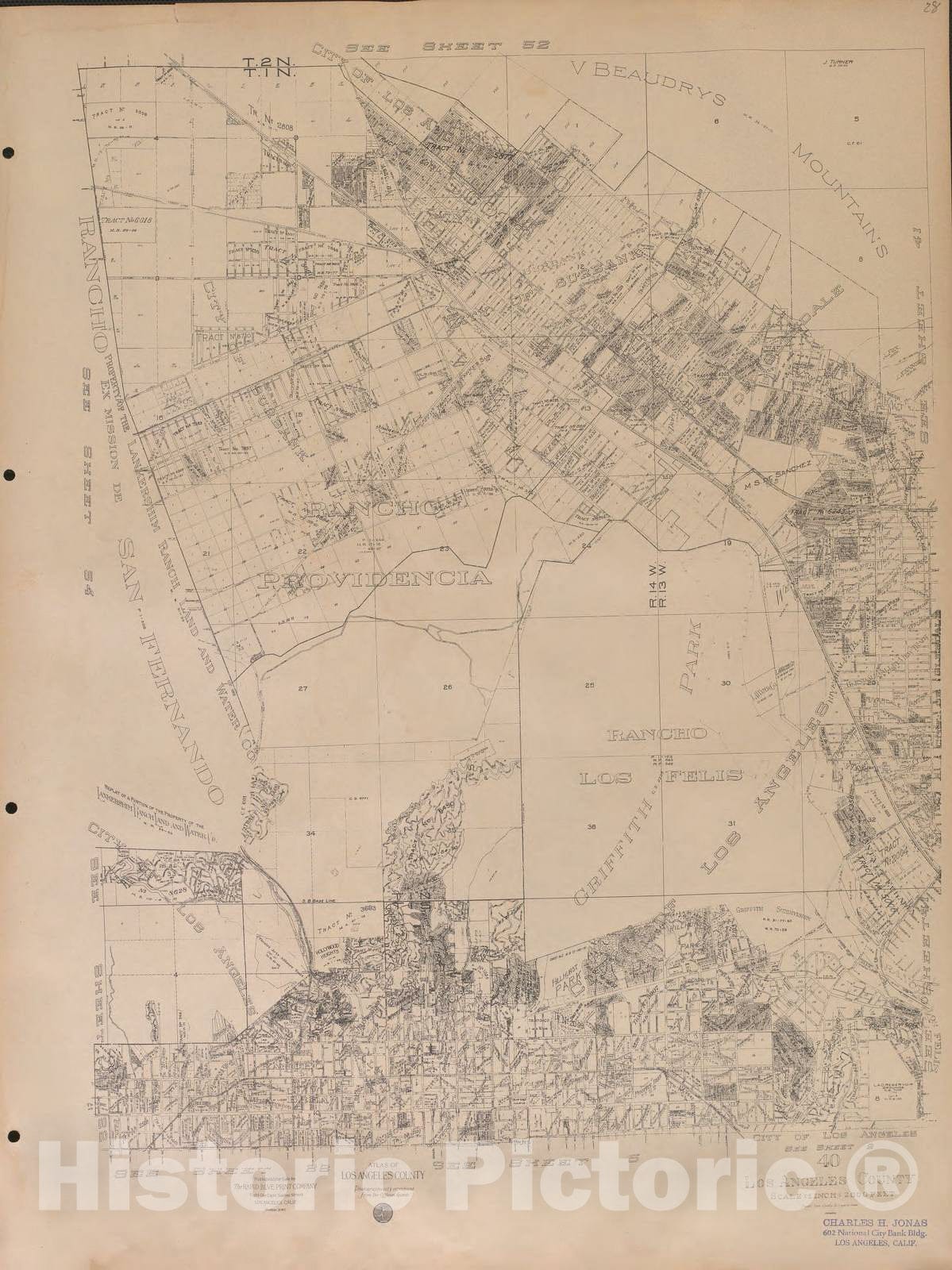 Historic 1950 Map - Atlas of Los Angeles County : photographically reproduced from The Official Records. - Los Angeles, County-Continued 26