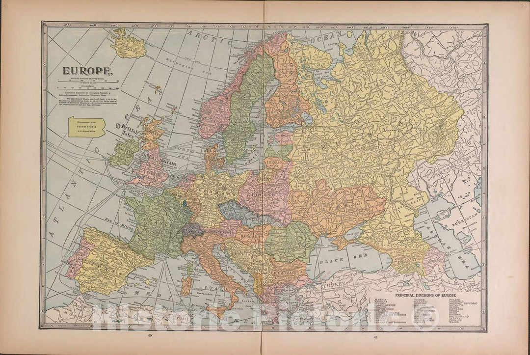 Historic 1927 Map - Atlas of Doniphan County, Kansas - Europe - Atlas of Doniphan County and The World