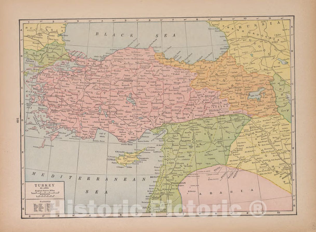 Historic 1927 Map - Atlas of Doniphan County, Kansas - Turkey - Atlas of Doniphan County and The World