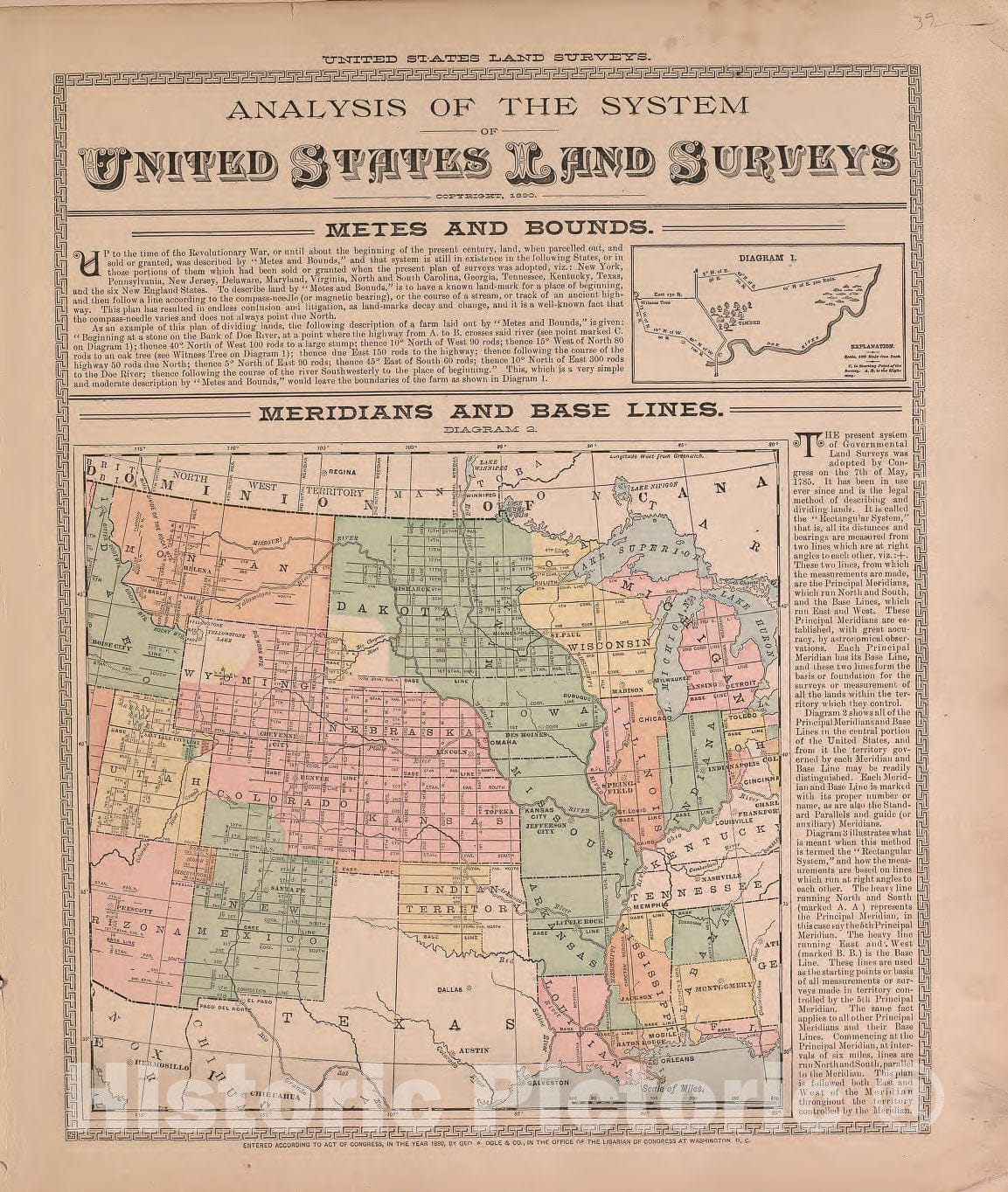 Historic 1893 Map - Plat Book of McDonough County, Illinois - Map of The United States