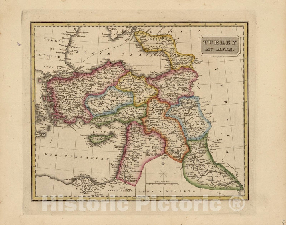 Historic 1817 Map - A New and Elegent General Atlas, containing maps of Each of The United States. - Italy