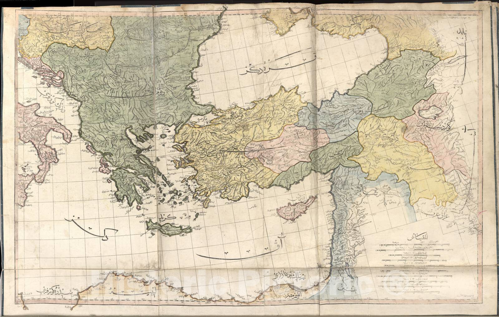 Historic 1803 Map - Cedid Atlas tercÃÂ¼MESI - Greece and Turkey 1