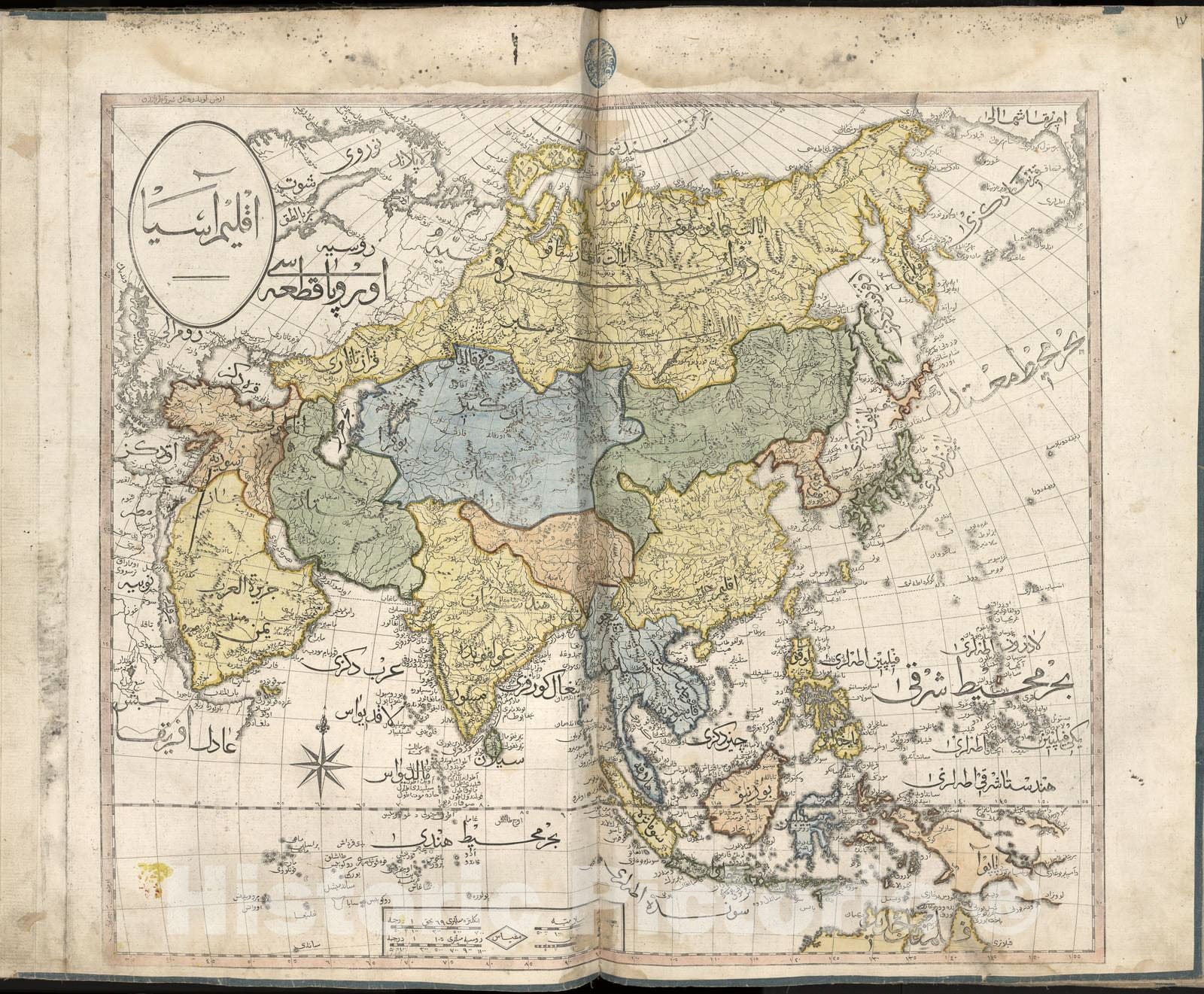 Historic 1803 Map - Cedid Atlas tercÃÂ¼MESI - Asia